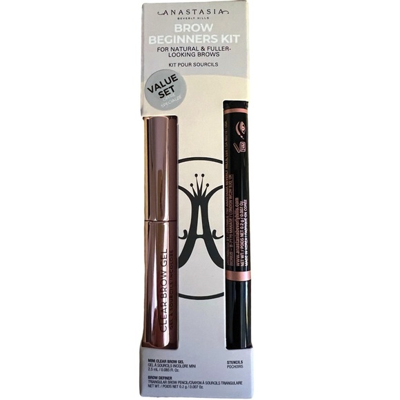 Anastasia Beverly Hills Brow Beginners Kit Natural Fuller Look in Soft Brown NIB - Picture 5 of 9
